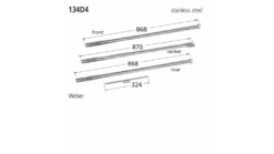 134D4 BBQ Burner - Weber