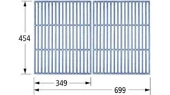 68802 Cast Iron Grill Set For Swiss Grill BBQs
