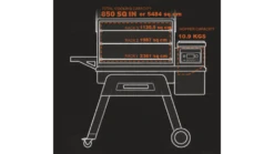 Traeger - Timberline D2 850 Pellet BBQ - Free Cover -Napoleon || Broil King || Big Green Egg Sales Interior20Dims 1000x563 1