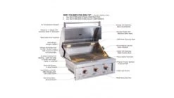 Sunstone Ruby Series 3 Burner Built In Gas BBQ -Napoleon || Broil King || Big Green Egg Sales Ruby3B 21 1000x563 1