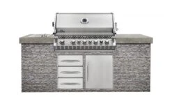 Napoleon Prestige BIPRO665RBNSS-3-GB Natural Gas Built In BBQ - Free Rotisserie And Cover -Napoleon || Broil King || Big Green Egg Sales bipro665 island napoleon grills 1000x563 2