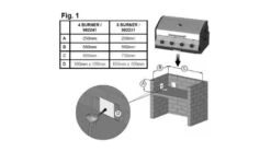 Cadac Meridian 3 Burner Built In Gas BBQ -Napoleon || Broil King || Big Green Egg Sales dimensions built in 2 1000x563 1