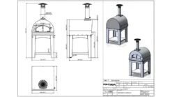 Fontana - Margherita Wood Pizza Oven With Trolley - Rosso -Napoleon || Broil King || Big Green Egg Sales margherita20trolley20wood20rosso202 1000x563 1