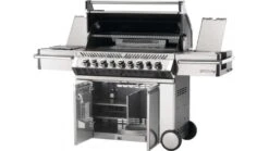 Napoleon Prestige PRO665RSIBPSS-3-GB Gas BBQ - Free Rotisserie And Cover -Napoleon || Broil King || Big Green Egg Sales pro 665 angled open 1000x563 2