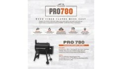 Traeger - Pro D2 780 Pellet BBQ - Free Cover & Folding Front Shelf -Napoleon || Broil King || Big Green Egg Sales pro780 capture 1000x563 1