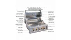 Sunstone Ruby Series 5 Burner Built In Gas BBQ -Napoleon || Broil King || Big Green Egg Sales ruby5b 1 1000x563 1