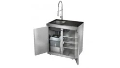 Whistler Grills Cirencester Modular Sink Cabinet -Napoleon || Broil King || Big Green Egg Sales sink open 1000x563 1