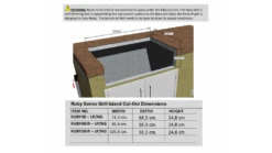 Sunstone Ruby Series 4 Burner Built In Gas BBQ -Napoleon || Broil King || Big Green Egg Sales sunstone ruby installation 1 1000x563 3